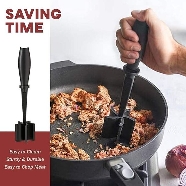 Martelo de Carne em Aço Inoxidável, Utensílio de Cozinha Doméstica para Perfurar, Quebrar Tendões, Resistente ao Calor, Cabo Manual, Picador de Carne