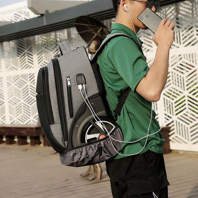 Sac de Voyage Multi-Usage Sport École Trolley Sacoche Ordinateur Portable Compartiment Sac à Dos à Roulettes Imperméable pour Affaires