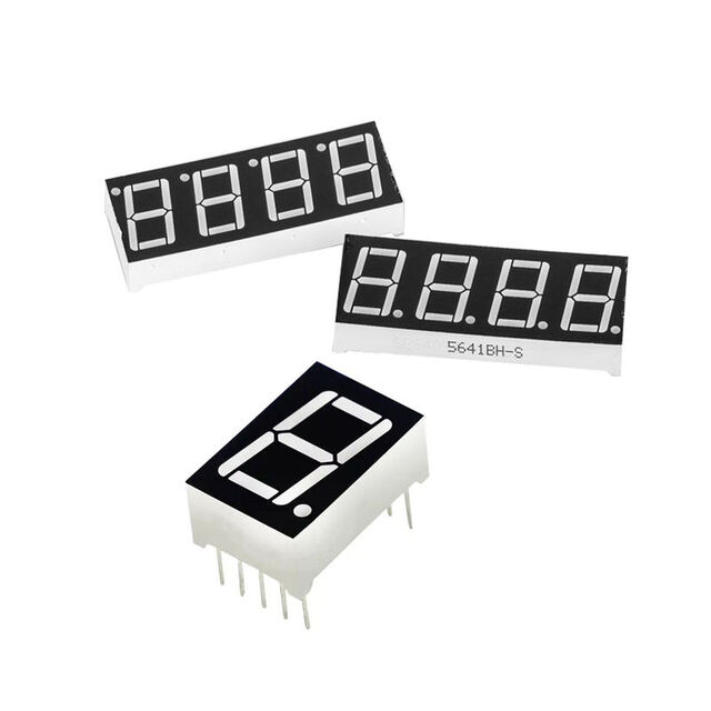 Módulo de LED de 7 segmentos de um dígito, bicolor, branco super frio, vermelho, azul, amarelo, rosa, verde, injeção, LED 2835