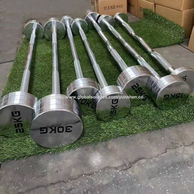 Barra Fija Recta para Curl, un Imprescindible en Oferta para Entrenamientos de Gimnasio y Levantamiento de Pesas