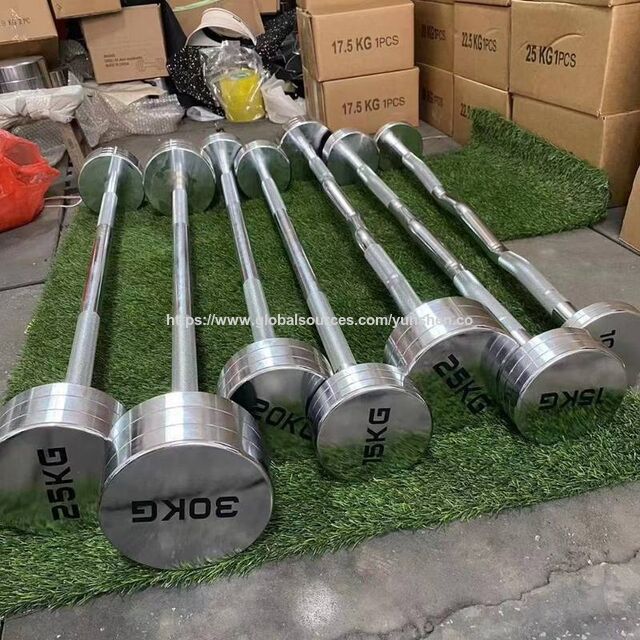 Barra Fija Recta para Curl, un Imprescindible en Oferta para Entrenamientos de Gimnasio y Levantamiento de Pesas