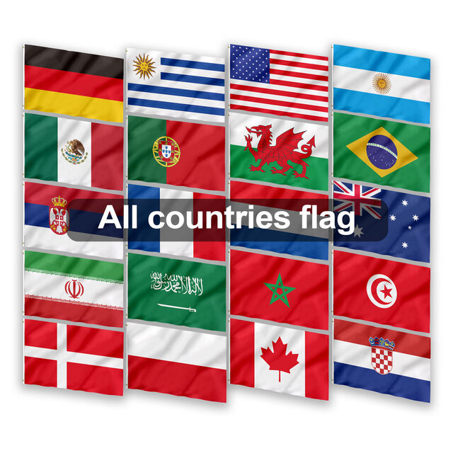 Bandera Nacional Personalizada de Poliéster Impresa 3*5FT Bandera de Elección de Reino Unido, EE. UU., Australia, Canadá, Banderas Publicitarias Promocionales para Campaña