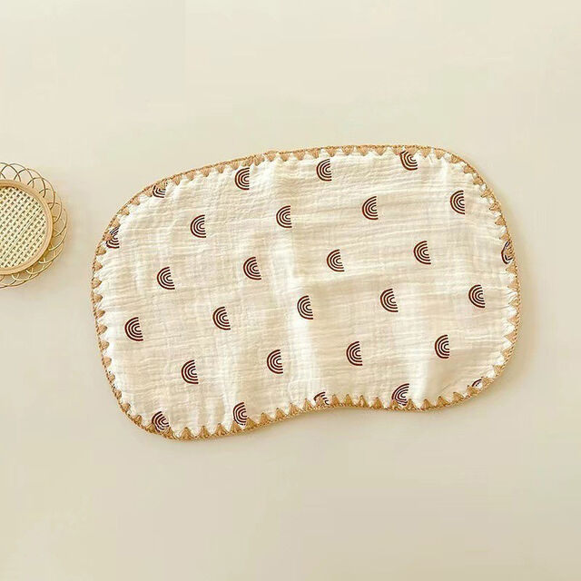 Kissenbezug für Neugeborene – 10-lagiger Knitterstoff, weicher Wolkenkissenbezug, Anti-Reflux-Cartoon-Design, Großhandel