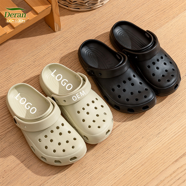 Herren Sandalen Sommer Clogs & Pantoletten Unisex Custom Logo Dicke Sohle Weich Bequem Geschlossene Zehen Slip-On Rutschfest Zuhause