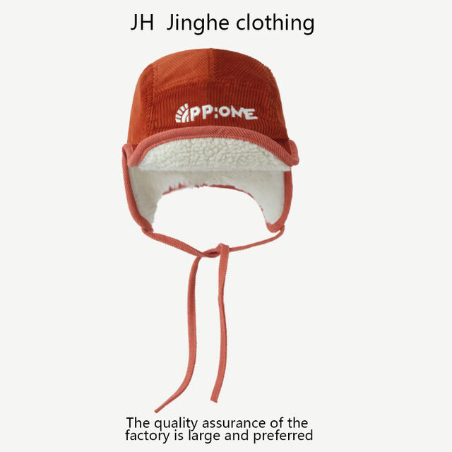 Prix d'usine Chapeau Trappeur en Velours Côtelé Vintage, Casquette d'aviateur à Oreillettes en Polaire Épaissie de Style Japonais pour l'Automne et l'Hiver, Coupe-Vent