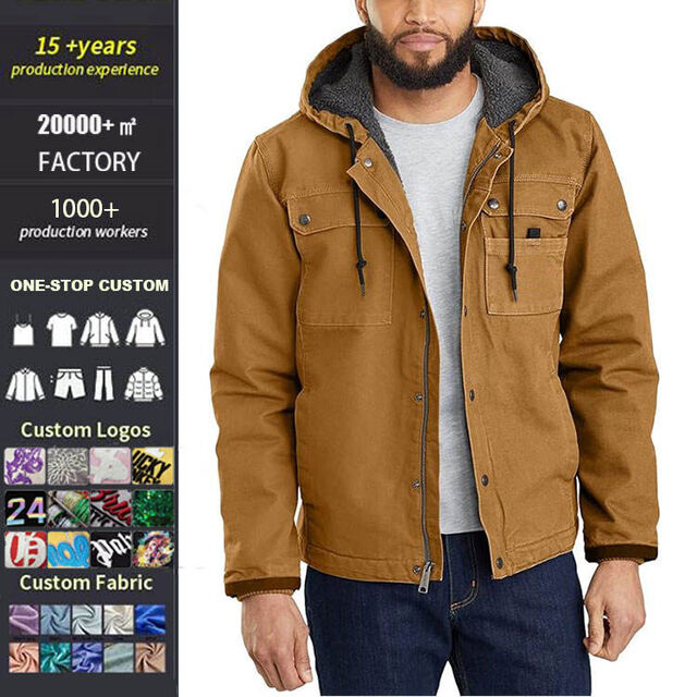 Winterjacke für Herren mit individuellem Logo, klassischem Stehkragen, warm, Standard-Passform, Outdoor-Oberbekleidung, große Größen