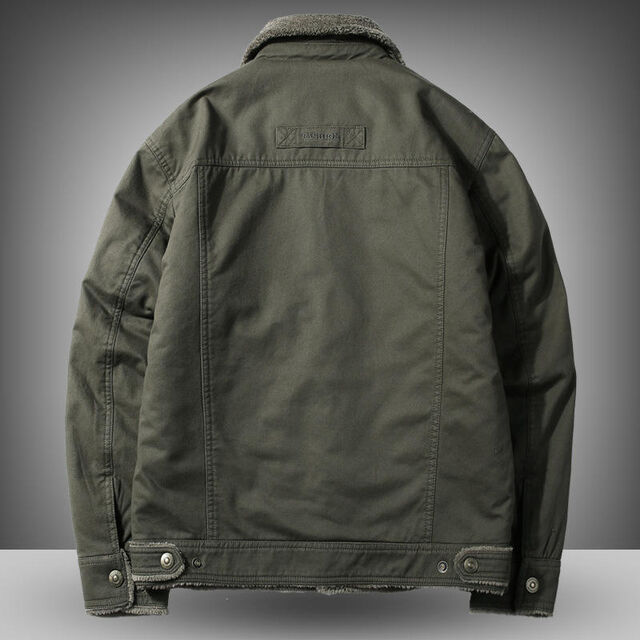 Winterjacke für Herren mit individuellem Logo, klassischem Stehkragen, warm, Standard-Passform, Outdoor-Oberbekleidung, große Größen