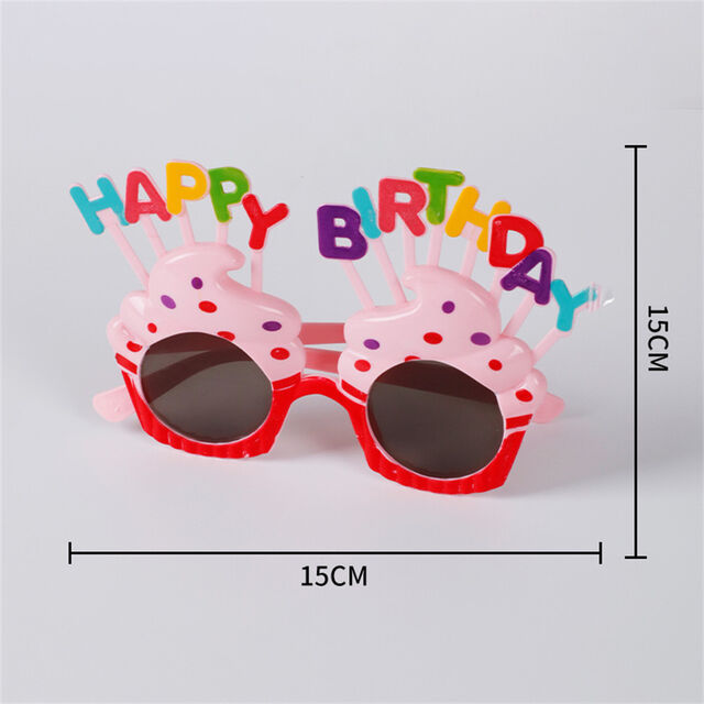 Großhandel Süße Sahne Kuchen Brillen Kostüm Brillen Foto Requisiten Lustige Sonnenbrille für Geburtstagsfeier