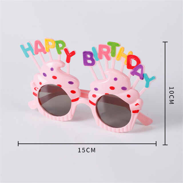 Großhandel Süße Sahne Kuchen Brillen Kostüm Brillen Foto Requisiten Lustige Sonnenbrille für Geburtstagsfeier