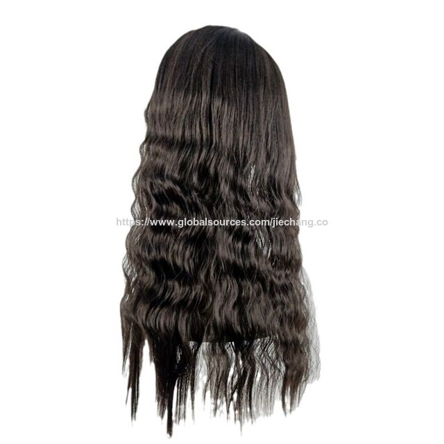 Peruca feminina afro-americana de fibra química com cachos pequenos para comércio exterior, conjunto de cabeça de peruca de cabelo encaracolado longo, fabricantes, atacado