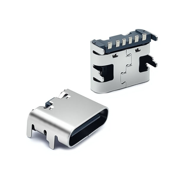 Fabricant OEM Prix de gros Connecteur d'embase USB-C 6Pin Connecteur USB Type C SMT Horizontal pour carte PCB