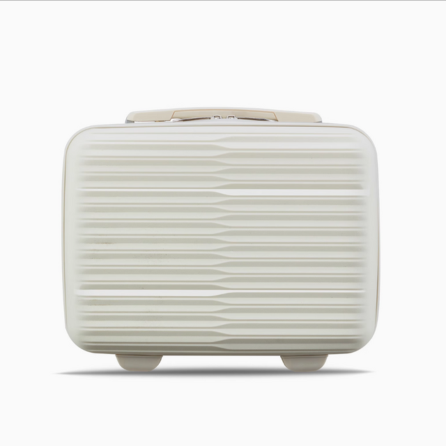 Fashionable 14 Inch Mini Lightweight Waterproof Cosmetic Bag Portable Password Box Zipper Closure Small Suitcase Plastic .