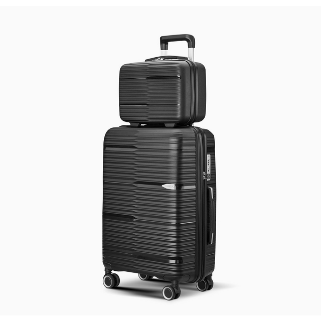 Fashionable 14 Inch Mini Lightweight Waterproof Cosmetic Bag Portable Password Box Zipper Closure Small Suitcase Plastic .