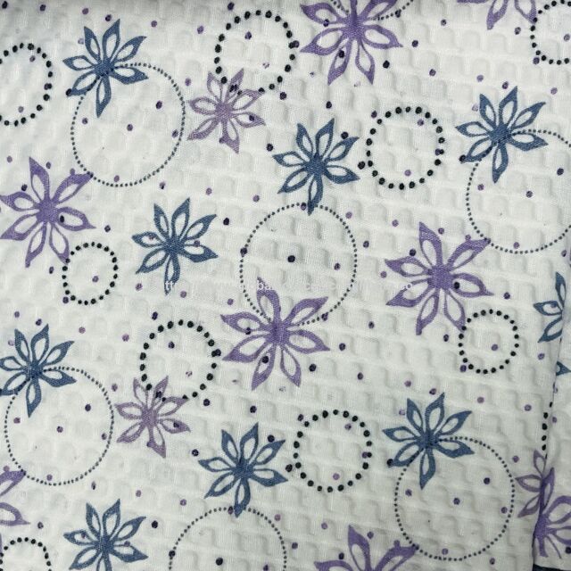 Tissu Seersucker Froissé Imprimé T/C - Tracy