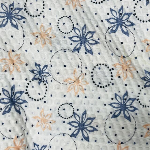 Tissu Seersucker Froissé Imprimé T/C - Tracy