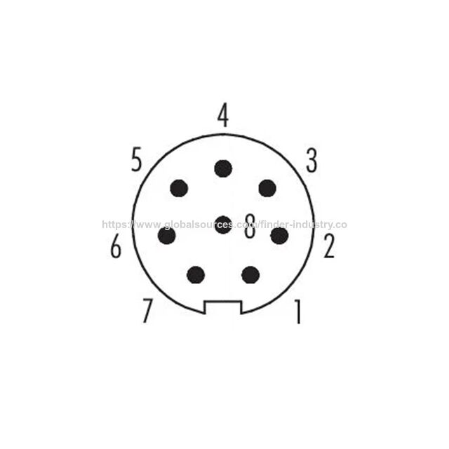 Conector Automotriz M9 de 8 Pines Macho Moldeable Impermeable IP67 de Cobre