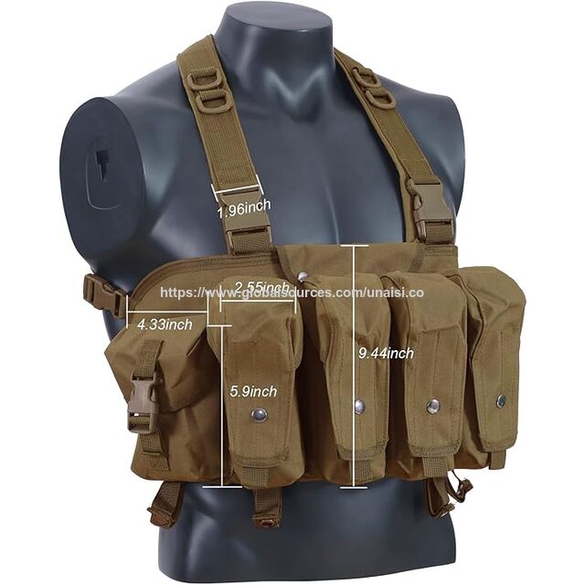 Verstellbare taktische Weste mit 7 Taschen für Reisen, Diebstahlschutz und Militär