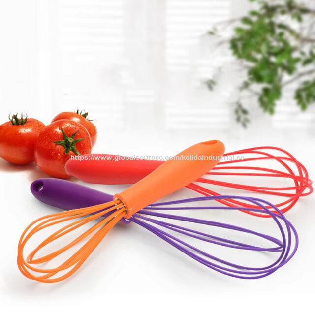 Batedor de Silicone de Alta Qualidade para Alimentos, Ideal para Utensílios de Cozinha no Atacado