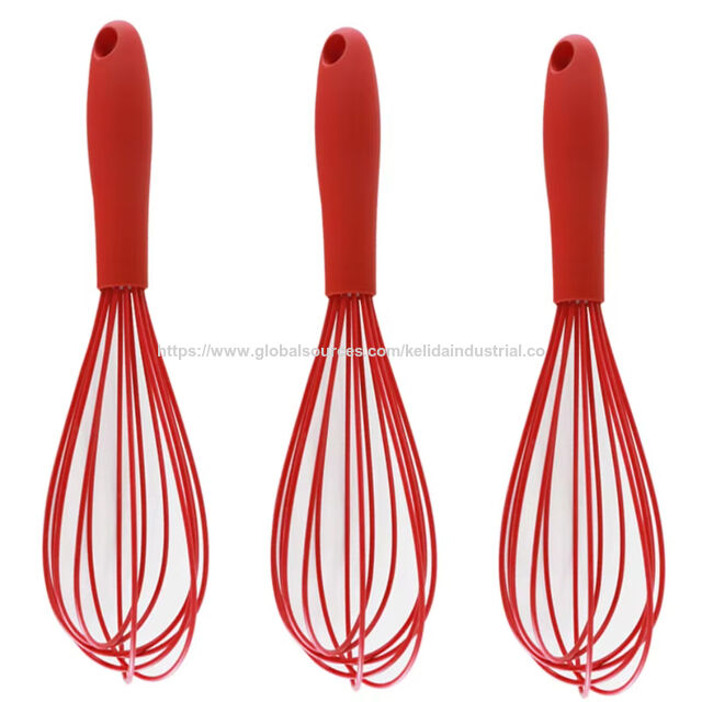 Batedor de Silicone de Alta Qualidade para Alimentos, Ideal para Utensílios de Cozinha no Atacado