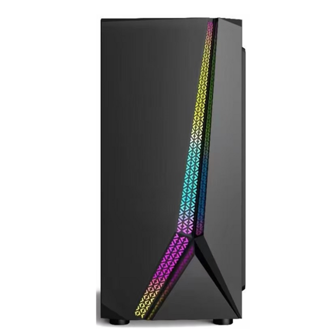 REKNOW Großhandel Direkt Metall RGB Gaming Computer Tower Langes GPU Micro ATX Gamer PC Gehäuse mit Glas Seitenteil für Desktop PC