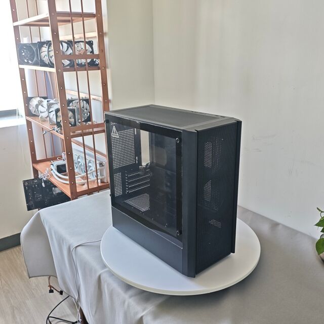 REKNOW Großhandel Direkt Metall RGB Gaming Computer Tower Langes GPU Micro ATX Gamer PC Gehäuse mit Glas Seitenteil für Desktop PC
