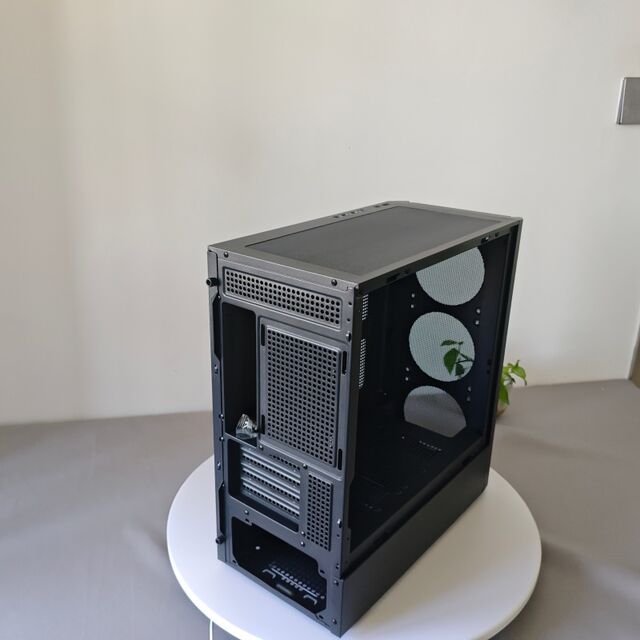 REKNOW Großhandel Direkt Metall RGB Gaming Computer Tower Langes GPU Micro ATX Gamer PC Gehäuse mit Glas Seitenteil für Desktop PC