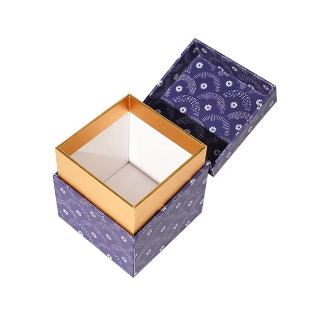 Caja de Regalo de Lujo Reciclable OEM para Joyería con Cubierta, Lazo, Cinta y Cajón - Cajas de Papel con Tirador para Anillos y Colgantes