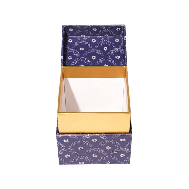 Caja de Regalo de Lujo Reciclable OEM para Joyería con Cubierta, Lazo, Cinta y Cajón - Cajas de Papel con Tirador para Anillos y Colgantes