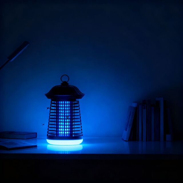 Lâmpada elétrica mata-mosquitos, UV à prova d'água IPX4, lâmpada elétrica física mata-mosquitos de plugue direto de 15W