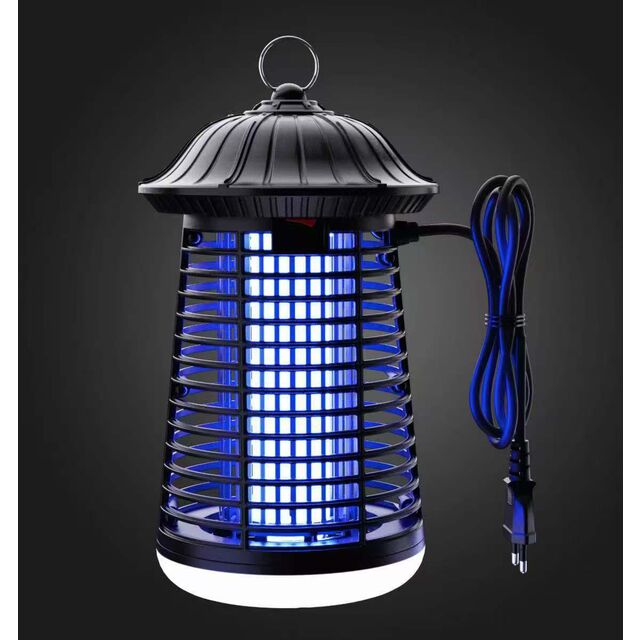 Lâmpada elétrica mata-mosquitos, UV à prova d'água IPX4, lâmpada elétrica física mata-mosquitos de plugue direto de 15W