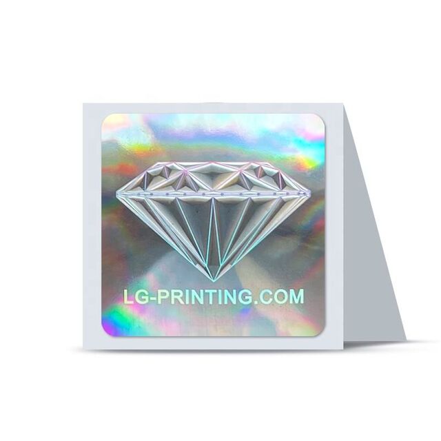 Etiquetas Adhesivas Holográficas Láser Personalizadas Anti-UV Transparentes - Etiquetas de Vinilo con Logotipo Impermeables y Duraderas para Exteriores