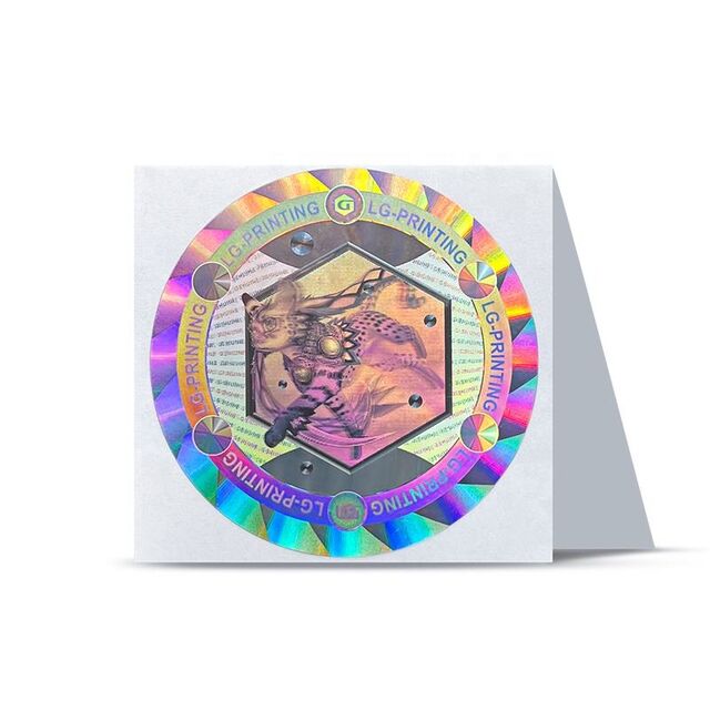Etiquetas Adhesivas Holográficas Láser Personalizadas Anti-UV Transparentes - Etiquetas de Vinilo con Logotipo Impermeables y Duraderas para Exteriores