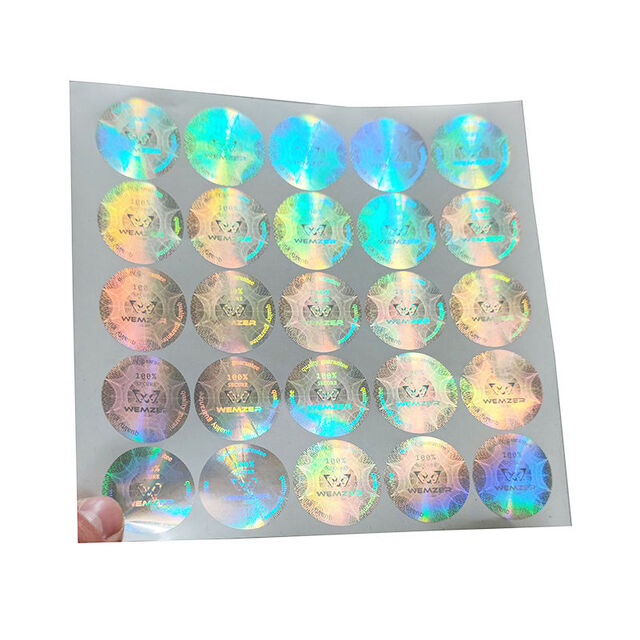 Etiquetas Adhesivas Holográficas Láser Personalizadas Anti-UV Transparentes - Etiquetas de Vinilo con Logotipo Impermeables y Duraderas para Exteriores