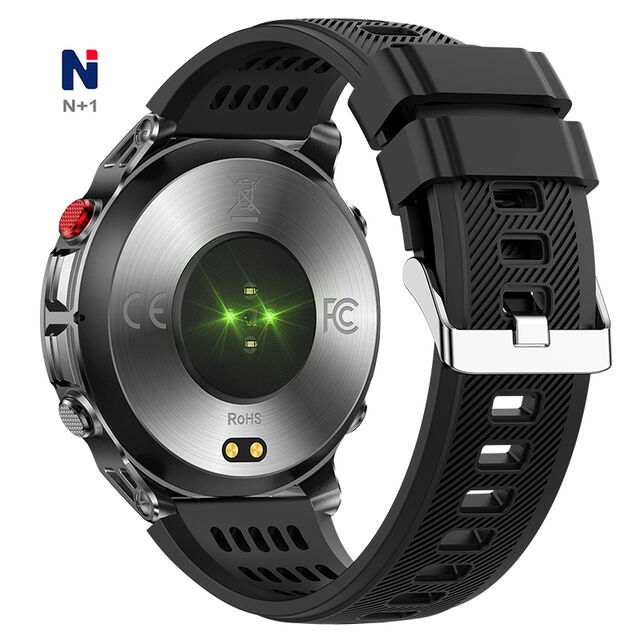 ساعة NTC11 الذكية الرياضية مع نظام تحديد المواقع GPS، شاشة عالية الدقة، بوصلة، ضغط جوي، ارتفاع، مقاومة للماء 3ATM