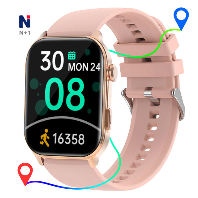 ساعة ذكية عالية الأداء NJJ15 مع نظام تحديد المواقع GPS، بوصلة، ترميز، زر دوار، مكالمات، صحة، رياضات - Eeloj Inteligente