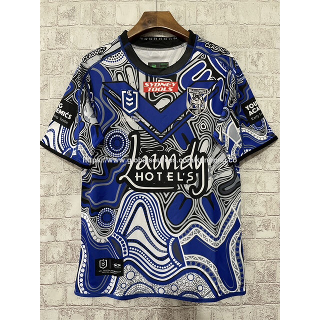 Großhandel Günstige National Rugby League Trikots 2023 Bulldogs SHARKS Melbourne