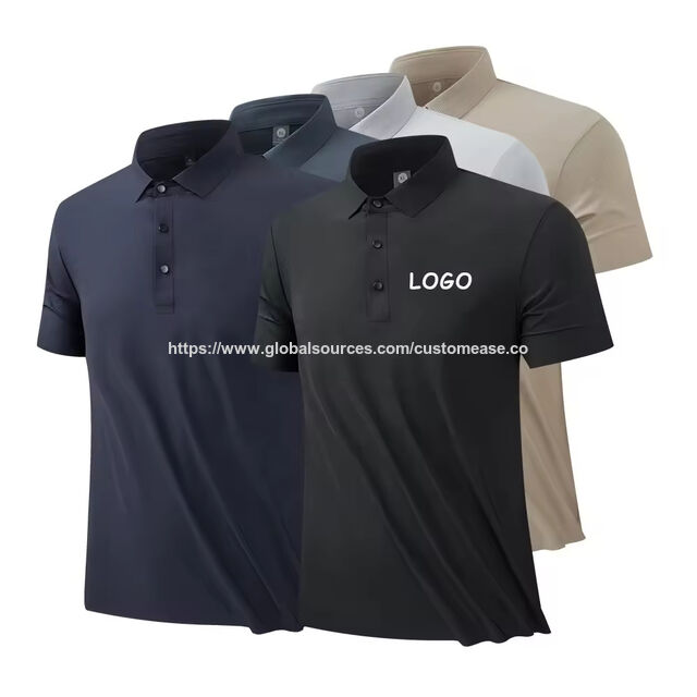 Herren Polo Shirt mit kurzen Ärmeln, normale Passform, Spandex-Mischung, hochelastisch, Sublimationsdruck, feuchtigkeitstransportierend, schnell trocknend, Golf-Polo