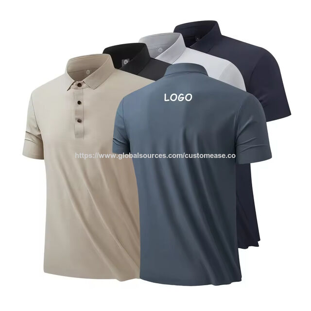 Herren Polo Shirt mit kurzen Ärmeln, normale Passform, Spandex-Mischung, hochelastisch, Sublimationsdruck, feuchtigkeitstransportierend, schnell trocknend, Golf-Polo