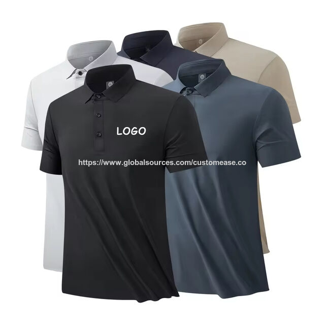 Herren Polo Shirt mit kurzen Ärmeln, normale Passform, Spandex-Mischung, hochelastisch, Sublimationsdruck, feuchtigkeitstransportierend, schnell trocknend, Golf-Polo