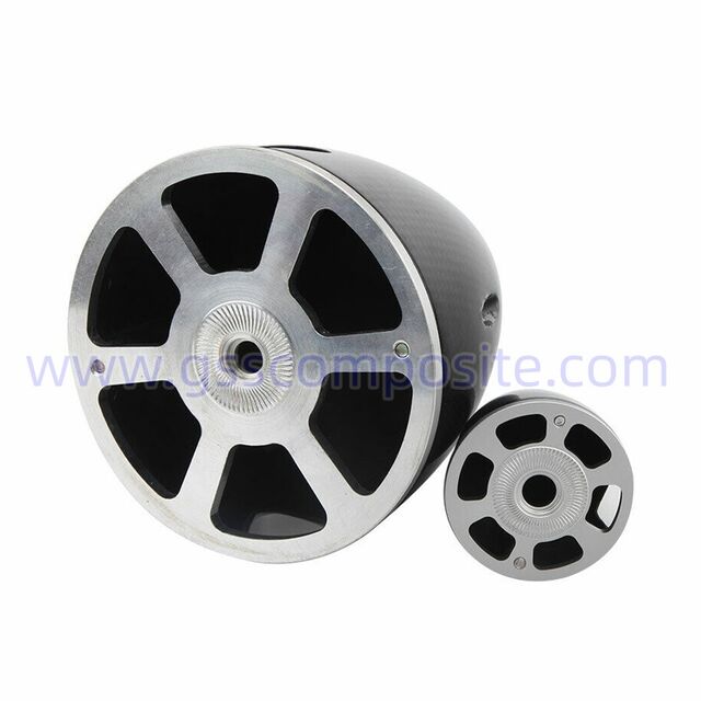 Cône d'hélice en fibre de carbone 3k de 95 mm (3,75 pouces) avec plaques arrière en aluminium pour avion modèle RC radiocommandé