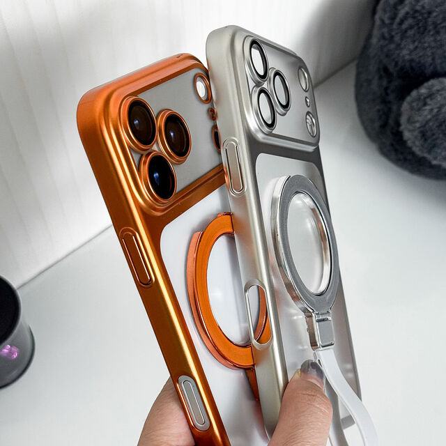 Capa de celular de TPU PC Matte antichoque com suporte magnético e proteção contra quedas para iPhone 17, 17 Pro Max, 17 Pro, 17 Air, no atacado