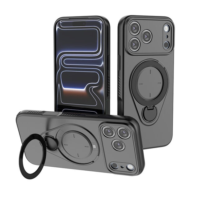 Preço de fábrica 360° Rotação Anel Magnético Capa de Telefone para iPhone 17 17 Pro 16 15 14 Pro Max À Prova de Choque TPU PC Capa