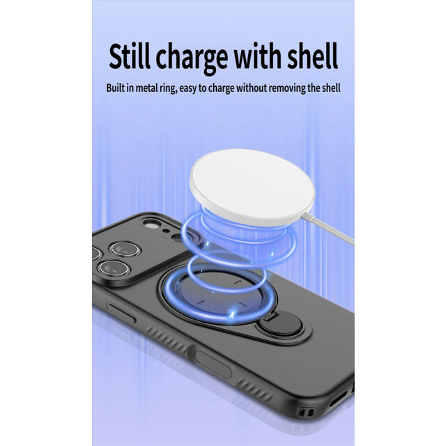 Preço de fábrica 360° Rotação Anel Magnético Capa de Telefone para iPhone 17 17 Pro 16 15 14 Pro Max À Prova de Choque TPU PC Capa