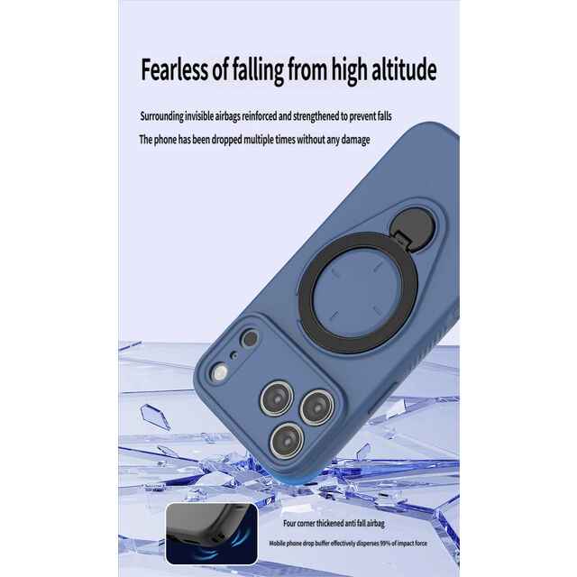 Preço de fábrica 360° Rotação Anel Magnético Capa de Telefone para iPhone 17 17 Pro 16 15 14 Pro Max À Prova de Choque TPU PC Capa
