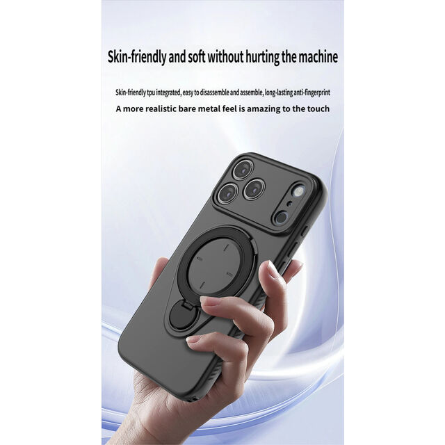 Preço de fábrica 360° Rotação Anel Magnético Capa de Telefone para iPhone 17 17 Pro 16 15 14 Pro Max À Prova de Choque TPU PC Capa