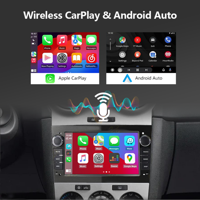 Autoradio Multimédia Android 12 7 Pouces pour Opel/Astra/Vectra/Antara Carplay 4G Wifi GPS RDS DVD Autoradio Stéréo DSP