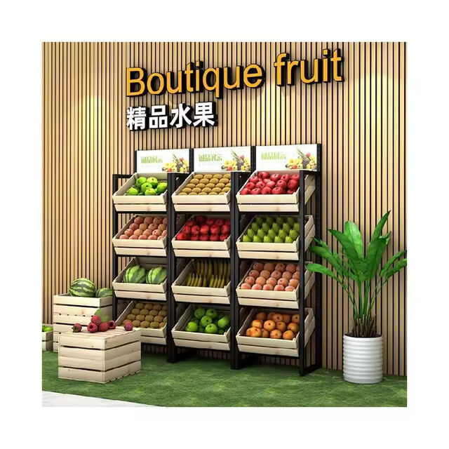 Maßgeschneiderte Obst- und Gemüseregalen für den Einzelhandel. Wir bieten maßgeschneiderte Lösungen, um die perfekte Präsentation für Ihr Geschäft zu schaffen.