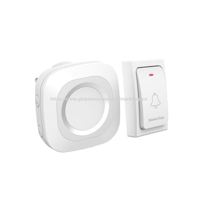 Timbre Inalámbrico Cinético - Sin Batería - Impermeable IP44 - 36 Melodías - 4 Niveles de Volumen - Ampliable hasta 6 Receptores
