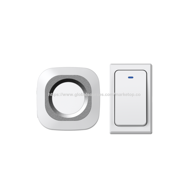 Timbre Inalámbrico Cinético - Sin Batería - Impermeable IP44 - 36 Melodías - 4 Niveles de Volumen - Ampliable hasta 6 Receptores