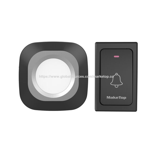 Timbre Inalámbrico Cinético - Sin Batería - Impermeable IP44 - 36 Melodías - 4 Niveles de Volumen - Ampliable hasta 6 Receptores